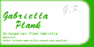 gabriella plank business card